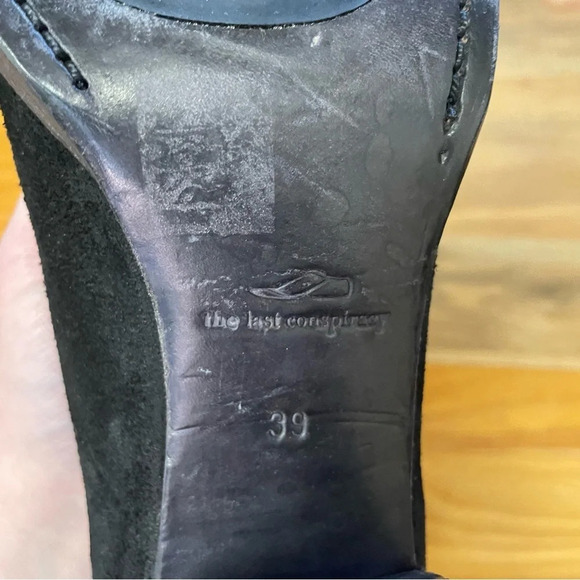 The last conspiracy Angela suede ankle boot womens 39/ 8.5 whimsigoth block heel - Picture 9 of 9